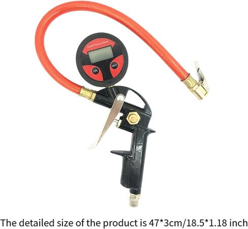 مقياس تضخيم ضغط الإطارات الرقمية الإطارات المقياس 0-150 PSI اختبار الضغط العالمي لضغط الإطارات المحمولة للدراجات النارية RV SUV in Kuwait