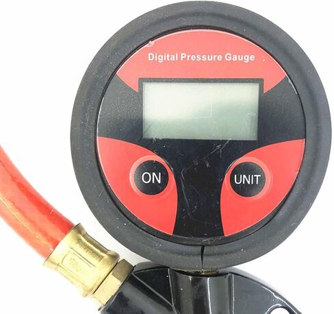 مقياس تضخيم ضغط الإطارات الرقمية الإطارات المقياس 0-150 PSI اختبار الضغط العالمي لضغط الإطارات المحمولة للدراجات النارية RV SUV in Kuwait