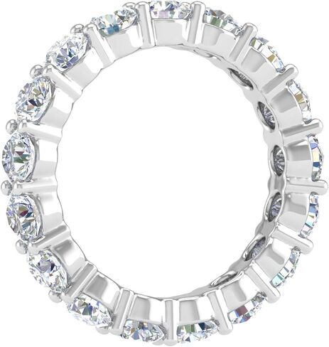 4 Carat Diamond Eternity Wedding Band Ring in 14K Gold - IGI Certified (Value Collection) in Saudi Arabia