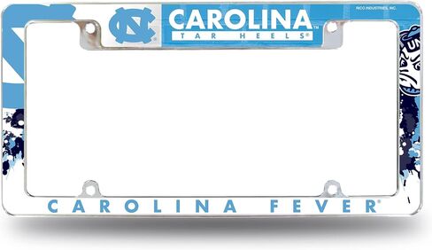 Rico Industries NCAA Northwestern Wildcats Primary 12" x 6" Chrome All Over Automotive License Plate Frame for Car/Truck/SUV in Saudi Arabia