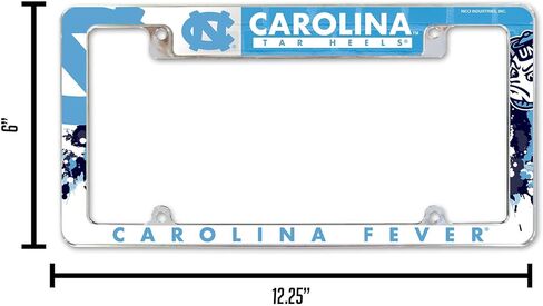 Rico Industries NCAA Northwestern Wildcats Primary 12" x 6" Chrome All Over Automotive License Plate Frame for Car/Truck/SUV in Saudi Arabia