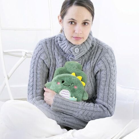 Hot Water Bottle with Cover, Hot Water Bottle with Cute Plush Cover, Super Soft Plush Cover for Pain Relief Headaches Cramps and Winter Warmth in Saudi Arabia