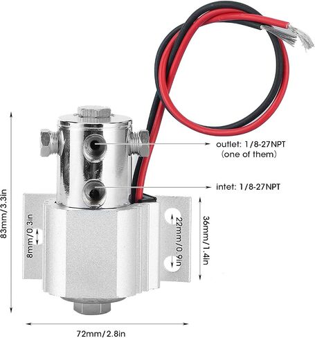 Front Brake Line Lock Kit Heavy Duty Roll Control Hill Holder Electric Stainless Steel Aluminum Fit 1/8 27 NPT (Silver) in Saudi Arabia