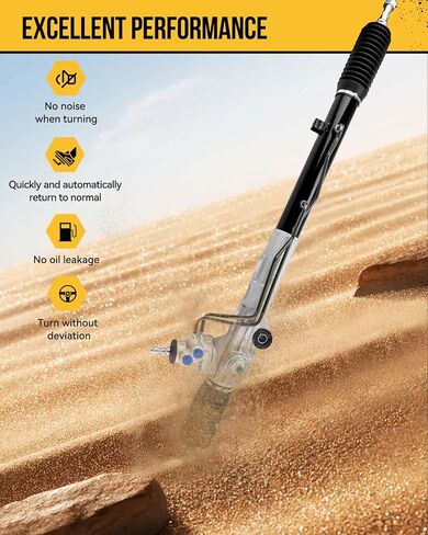 KAC Power Steering Rack and Pinion Assembly Replacement for 2000-2011 Impala 2005-2009 LaCrosse 2003-2005 Century 2003-2004 Regal, Complete Steering Rack and Pinion System Replace 22-186 26056808 in Kuwait