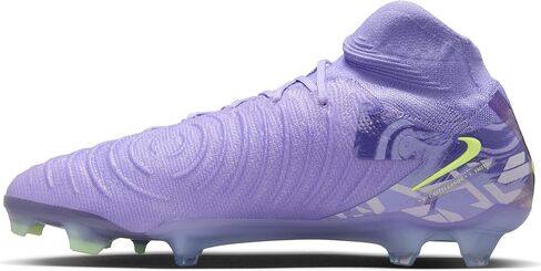 Nike United Phantom Luna 2 Elite FG High-Top Soccer Cleats (HF1600-500, Purple Agate/Barely Volt) in Saudi Arabia