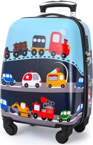 Lttxin Kids Rolling Luggage with Wheels Hard Shell Carry على حقيبة 18 بوصة للأولاد الصغار Veholes in Saudi Arabia