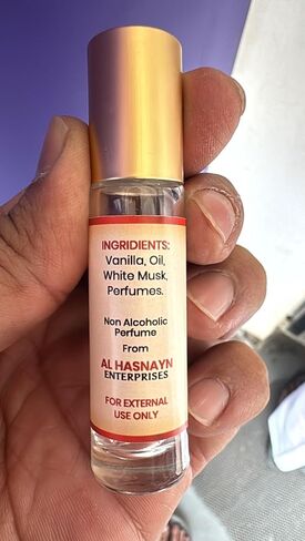 AL-HASNAYN Vanilla vibes Fragrance Oil Roll-On Perfume 0.20 fl oz(6ml) |Rollerball perfume |Alcohol free| Long Lasting | Gifts for men women| in Kuwait