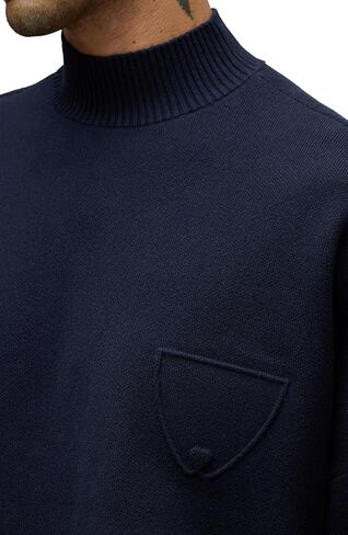 HUDSON Men's Jrue Mock Neck Sweater in Saudi Arabia