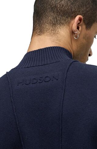 HUDSON Men's Jrue Mock Neck Sweater in Saudi Arabia