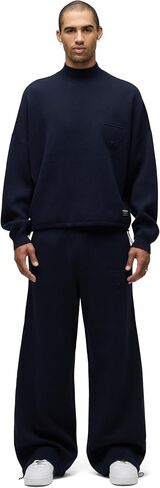 HUDSON Men's Jrue Mock Neck Sweater in Saudi Arabia