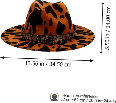 Partykindom Jazz Top Hat Flat Ladies Leopard Festival Black Cap Spot عيد ميلاد للقبعة القبعات الرجعية قبعة فيدورا in Kuwait