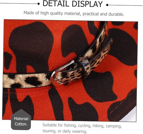 Partykindom Jazz Top Hat Flat Ladies Leopard Festival Black Cap Spot عيد ميلاد للقبعة القبعات الرجعية قبعة فيدورا in Kuwait