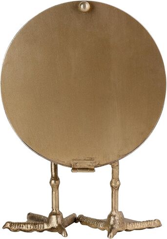 NIKKY HOME Vintage Gold Table Top Clock, Cute Duck Paw Silent Shelf Desk Clock Battery Operated Rustic Design, Home Decor for Living Room, Bedroom, Bedside in Saudi Arabia