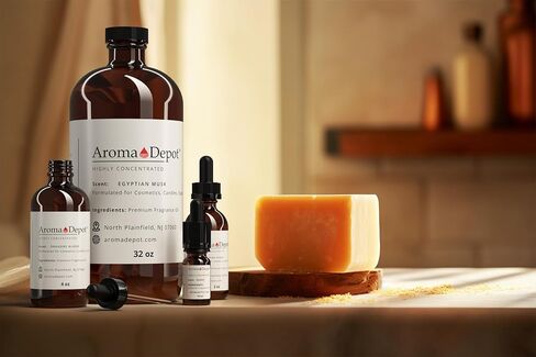 Aroma Depot Egyptian Musk Fragrance Oil 120ml Premium Egyptian Musk Essential Oil with Dropper for Candle Making, Soap Making, Bath Bombs, and More. Undiluted & Alcohol Free Scented Oil. (4 fl oz.) in Kuwait