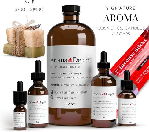 Aroma Depot Egyptian Musk Fragrance Oil 120ml Premium Egyptian Musk Essential Oil with Dropper for Candle Making, Soap Making, Bath Bombs, and More. Undiluted & Alcohol Free Scented Oil. (4 fl oz.) in Saudi Arabia