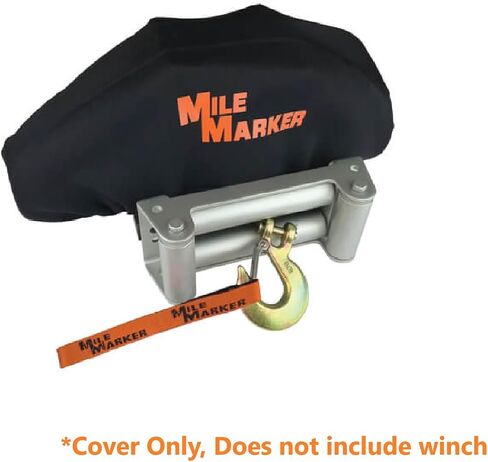 Winch Shackle Mount and 30,000 lbs Capacity Heavy-Duty Snatch Block with Full-Size Neoprene Winch Cover | for Secure Vehicle Recovery | Includes TrendsAuto Decal in Saudi Arabia