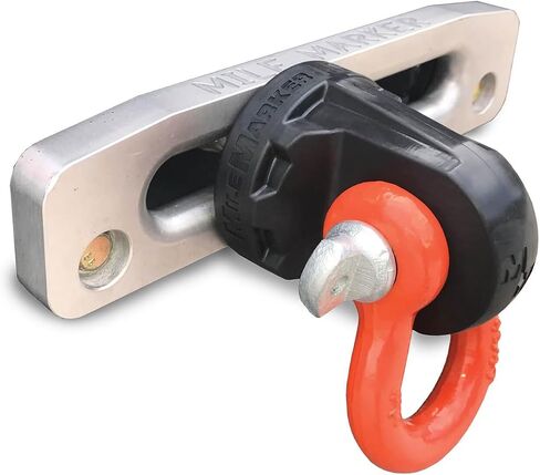 Winch Shackle Mount and 30,000 lbs Capacity Heavy-Duty Snatch Block with Full-Size Neoprene Winch Cover | for Secure Vehicle Recovery | Includes TrendsAuto Decal in Saudi Arabia