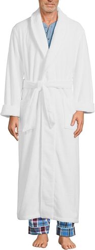 Lands' End Men's Full Length Turkish Cotton Terry Bathrobe in Saudi Arabia