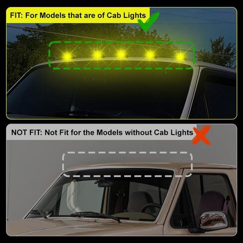 Marker LED Light ، 5 PC Car 12V DC Roof Top Light ، مصابيح تشغيل Marker متوافقة مع Ford F250 1984-1996 in Kuwait