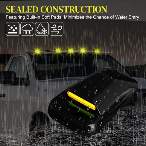 Marker LED Light ، 5 PC Car 12V DC Roof Top Light ، Marker Marker Lamps متوافقة مع RAM 1500 Pickup Truck 2003-2018 in Kuwait