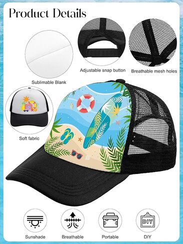 20 Pack Sublimation Blank Cap Trucker Fashion Sublimation Blank Baseball Cap,Adjustable Mesh Baseball Hat in Saudi Arabia