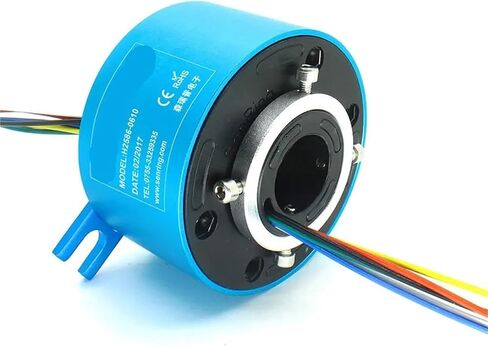 1pc 6/12 wires Through bore Slip Ring centre ID 25.4mm,38.1mm, 40mm,50mm,60mm current 10A(50X119mm 12wires 10A) in Saudi Arabia