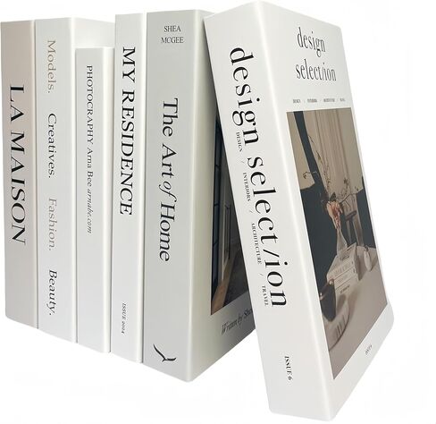 7 Pack Faux Books for Decoration: Ediactcyl Fake Book Stacks Display for Office Bar Coffee Table Rustic Farmhouse Bookshelf in Kuwait