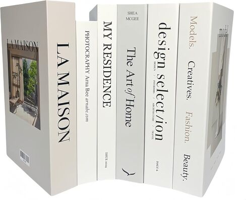 7 Pack Faux Books for Decoration: Ediactcyl Fake Book Stacks Display for Office Bar Coffee Table Rustic Farmhouse Bookshelf in Kuwait