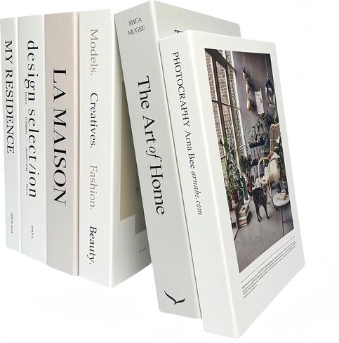 7 Pack Faux Books for Decoration: Ediactcyl Fake Book Stacks Display for Office Bar Coffee Table Rustic Farmhouse Bookshelf in Kuwait