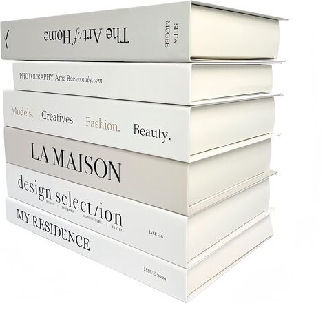 7 Pack Faux Books for Decoration: Ediactcyl Fake Book Stacks Display for Office Bar Coffee Table Rustic Farmhouse Bookshelf in Kuwait