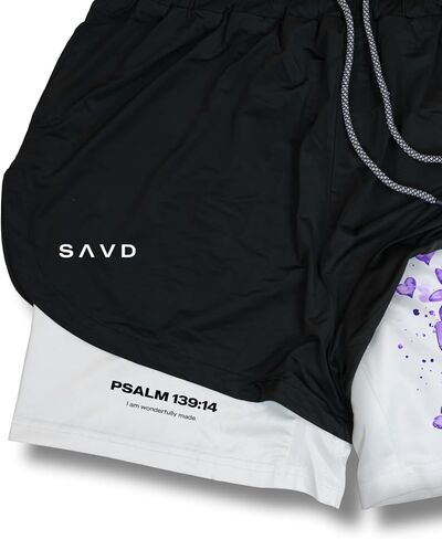 Christian Performance Shorts - Girls' Gym & Sport Shorts with Pockets & Compression Liner, Bible Verse Activewear in Saudi Arabia