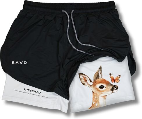 Christian Performance Shorts - Girls' Gym & Sport Shorts with Pockets & Compression Liner, Bible Verse Activewear in Saudi Arabia