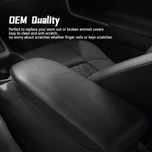Leather Center Console Lid Armrest Cover for Toyota RAV 2019-2023 for Models 58920-42010-C0/5892042010C0, Premium PU Leather Upgrade Accessory in Saudi Arabia