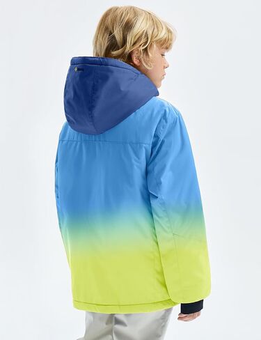 GEMYSE Boy's Waterproof Ski Snow Jacket Hooded Fleece Windproof Winter Jacket in Saudi Arabia