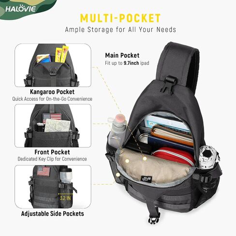 حقيبة Halovie Crossbody حبال مضادة للسرقة حقيبة ظهر RFID RFID حقيبة سفر على ظهره in Kuwait