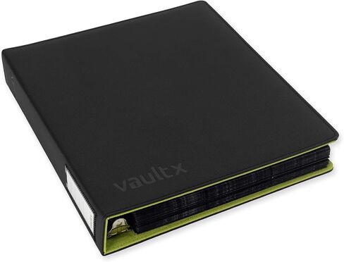 مجلد Vault X Premium Exo-Tec ذو 3 حلقات TCG لـ 9 صفحات بطاقات تداول للجيب - سعة أكثر من 50 صفحة، سهل الفتح و3 حلقات على شكل حرف D لبطاقات صور TCG CCG (كبيرة، زرقاء) in Kuwait