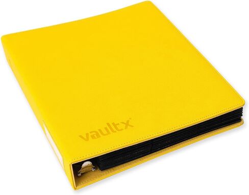 مجلد Vault X Premium Exo-Tec ذو 3 حلقات TCG لـ 9 صفحات بطاقات تداول للجيب - سعة أكثر من 50 صفحة، سهل الفتح و3 حلقات على شكل حرف D لبطاقات صور TCG CCG (كبيرة، زرقاء) in Kuwait