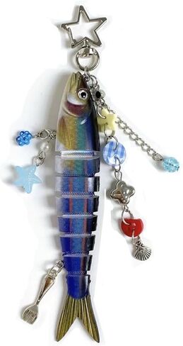 2Pack Anime Cell Phone Straps Keychain Gojo Geto Figure Y2k Pendant Phone Chain Beaded Fish Charm Lanyard for Phone Bag Keychain Pendants Decor in Saudi Arabia