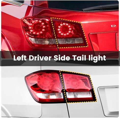 Inner Tail Lights Compatible with Dodge Journey 2011-2020 Rear LED Taillights Assembly Left Driver Side Tail Lamp Replace 68078517AD 68078517AE in Saudi Arabia