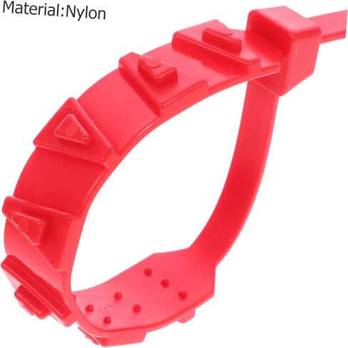 Amosfun 10Pcs Snow Chains for Motorcycle Tires High Strength Nylon Skid Tire Chains for Bikes Snow Mud for Winter Safety in Saudi Arabia