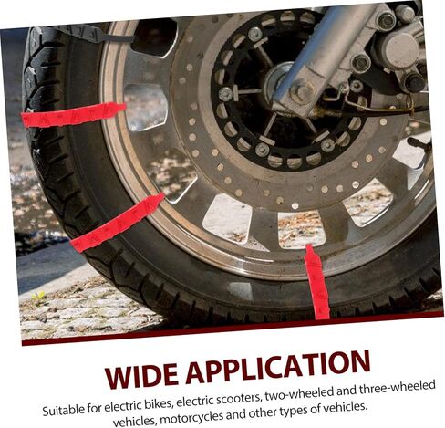 Amosfun 10Pcs Snow Chains for Motorcycle Tires High Strength Nylon Skid Tire Chains for Bikes Snow Mud for Winter Safety in Saudi Arabia