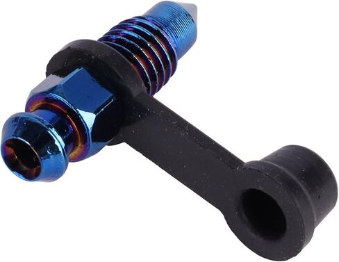 Stainless Steel M8x1.25mm Thread Pitch Brake Bleed Nipple Screw Bleeder Fitting (Burnt Blue) in Saudi Arabia