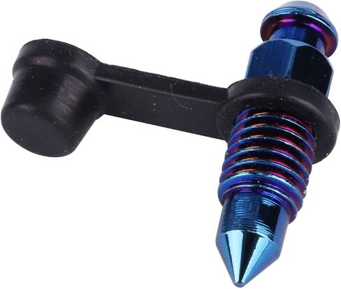 Stainless Steel M8x1.25mm Thread Pitch Brake Bleed Nipple Screw Bleeder Fitting (Burnt Blue) in Saudi Arabia