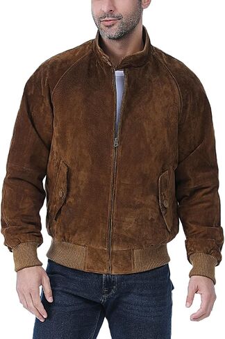 غلاف Leathers للرجال WWII جلود السترة مع بطانة قابلة للإزالة (متوفرة أيضًا في Big & Tall) in Kuwait