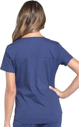 شيروكي نساء فرك مجموعة الحديثة ملائمة 3 جيب V-neck أعلى ww665 مع 6 جيب منتصف الجيب الساق الساق مستقيم ww170 in Saudi Arabia