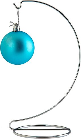 Creative Hobbies 10 Inch Tall Black Plated Ornament Display Stand Hanger Holder for Displaying Christmas Ornaments, Glass Terrariums, Etc.- Pack of 6 Stands in Saudi Arabia