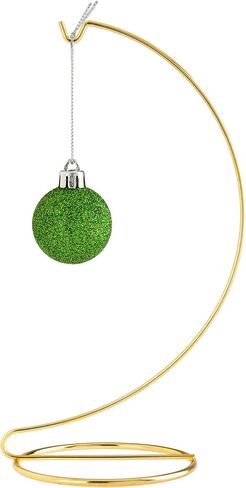 Creative Hobbies 10 Inch Tall Black Plated Ornament Display Stand Hanger Holder for Displaying Christmas Ornaments, Glass Terrariums, Etc.- Pack of 6 Stands in Saudi Arabia