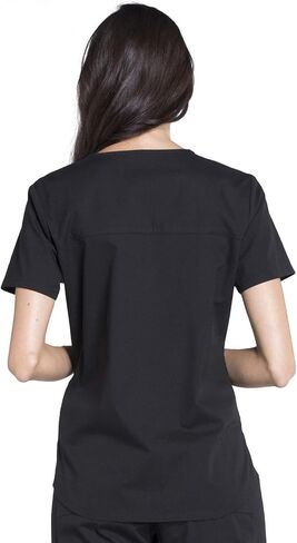 شيروكي نساء فرك مجموعة الحديثة ملائمة 3 جيب V-neck أعلى ww665 مع 6 جيب منتصف الجيب الساق الساق مستقيم ww170 in Saudi Arabia