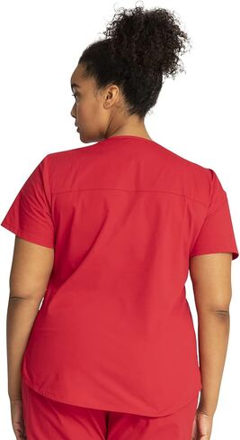 شيروكي نساء فرك مجموعة الحديثة ملائمة 3 جيب V-neck أعلى ww665 مع 6 جيب منتصف الجيب الساق الساق مستقيم ww170 in Saudi Arabia