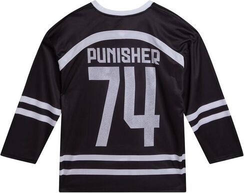 Marvel Men's Long Sleeve Mesh Hockey Jersey - Spider-Man, Punisher, and Mickey Graphic Hockey Jerseys for Men (Sizes: S-XL) in Saudi Arabia